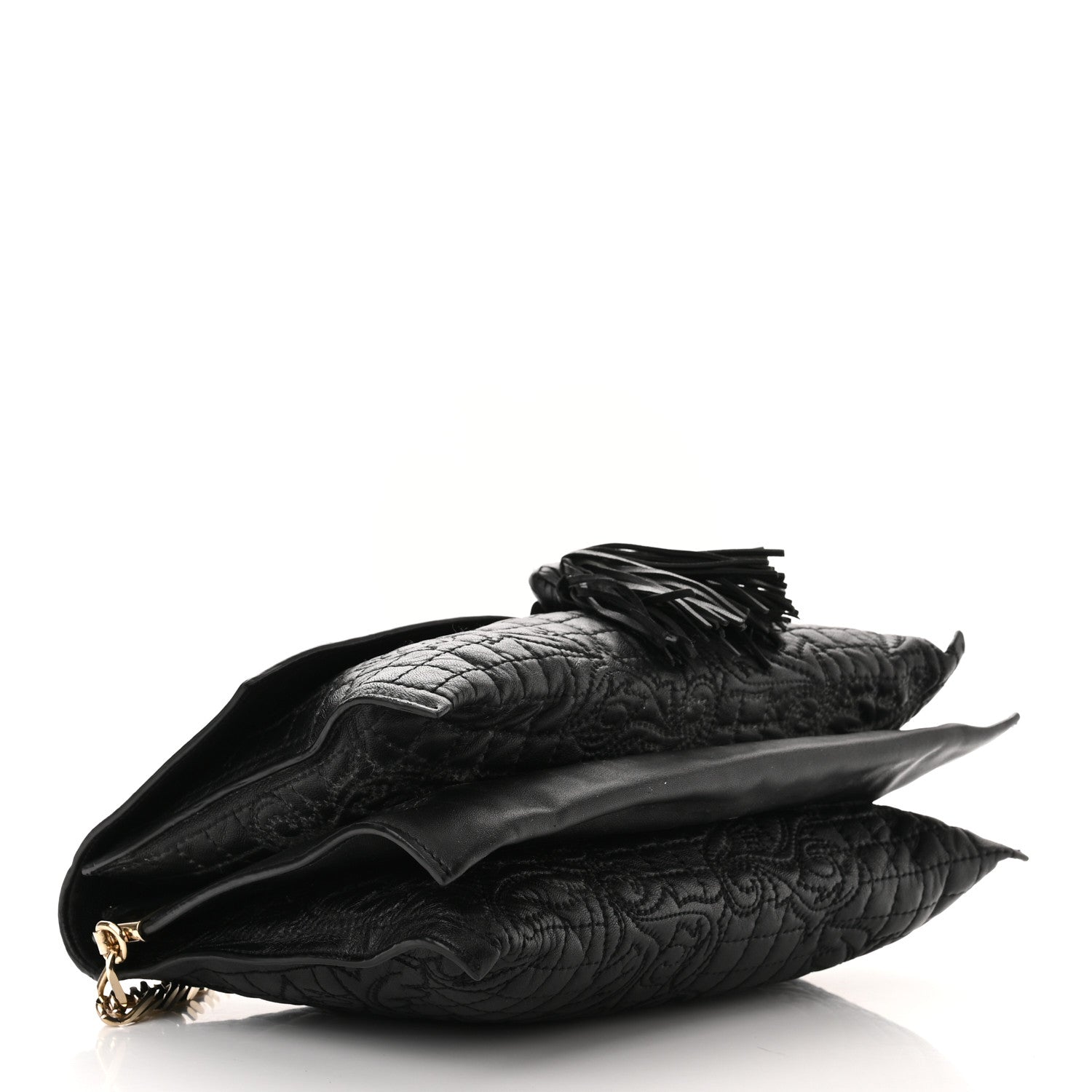 Versace Nappa Barocco Quilted Vanitas Medea Shoulder Bag Black 3 of 11