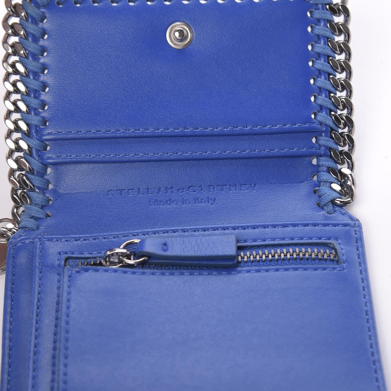 Stella McCartney Shaggy Deer Small Falabella Wallet Blue 8 of 10