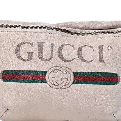 Gucci Grained Calfskin Logo Belt Bag White 14 of 14