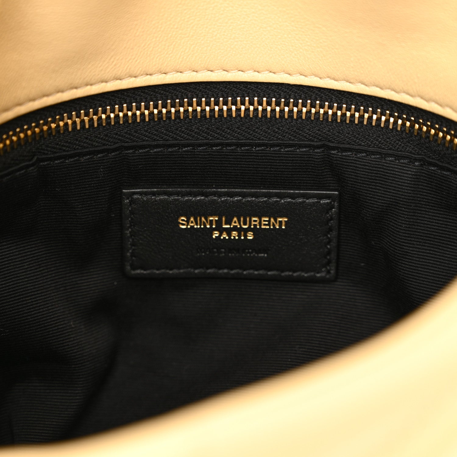 Saint Laurent Lambskin Quilted Toy Loulou Puffer Monogram Chain Satchel Jaune Pale 6 of 12