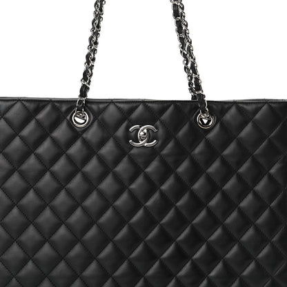 Chanel Calfskin Quilted Large Classic Shopping Tote Black 8 of 10