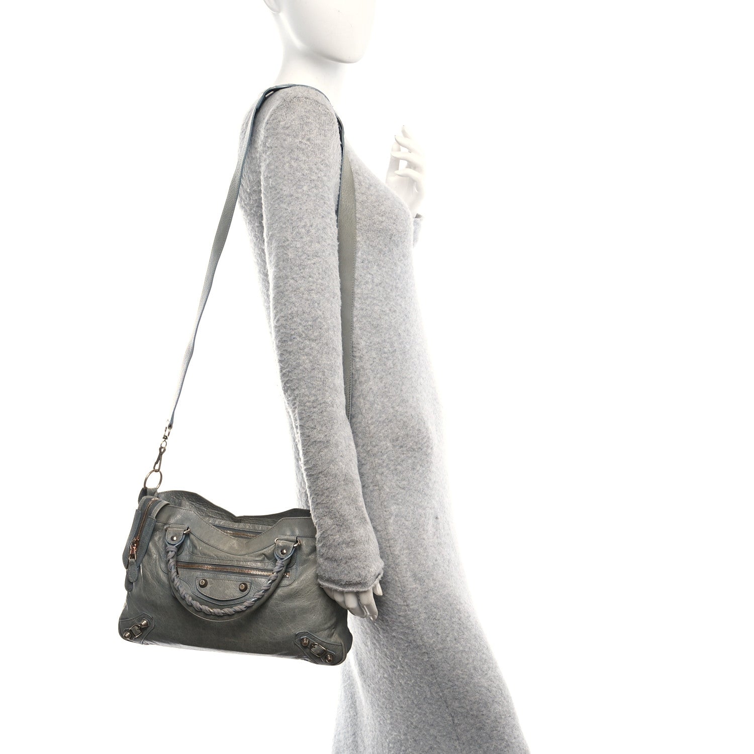 Balenciaga Agneau Giant 12 Rose Gold Hardware Town Ardoise 2 of 11