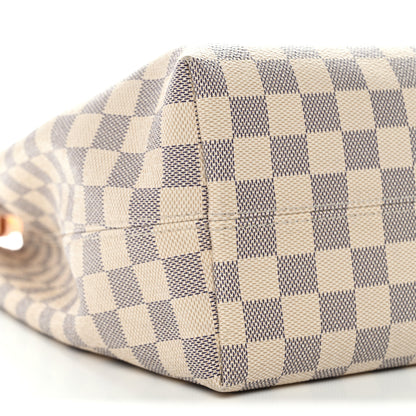 Louis Vuitton Damier Azur Graceful MM Rose Ballerine 10 of 13