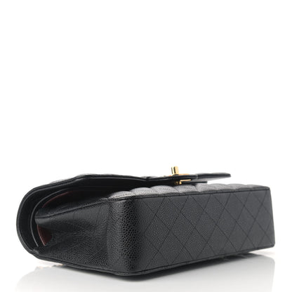 Chanel Caviar Quilted Medium Double Flap Black 3 of 9