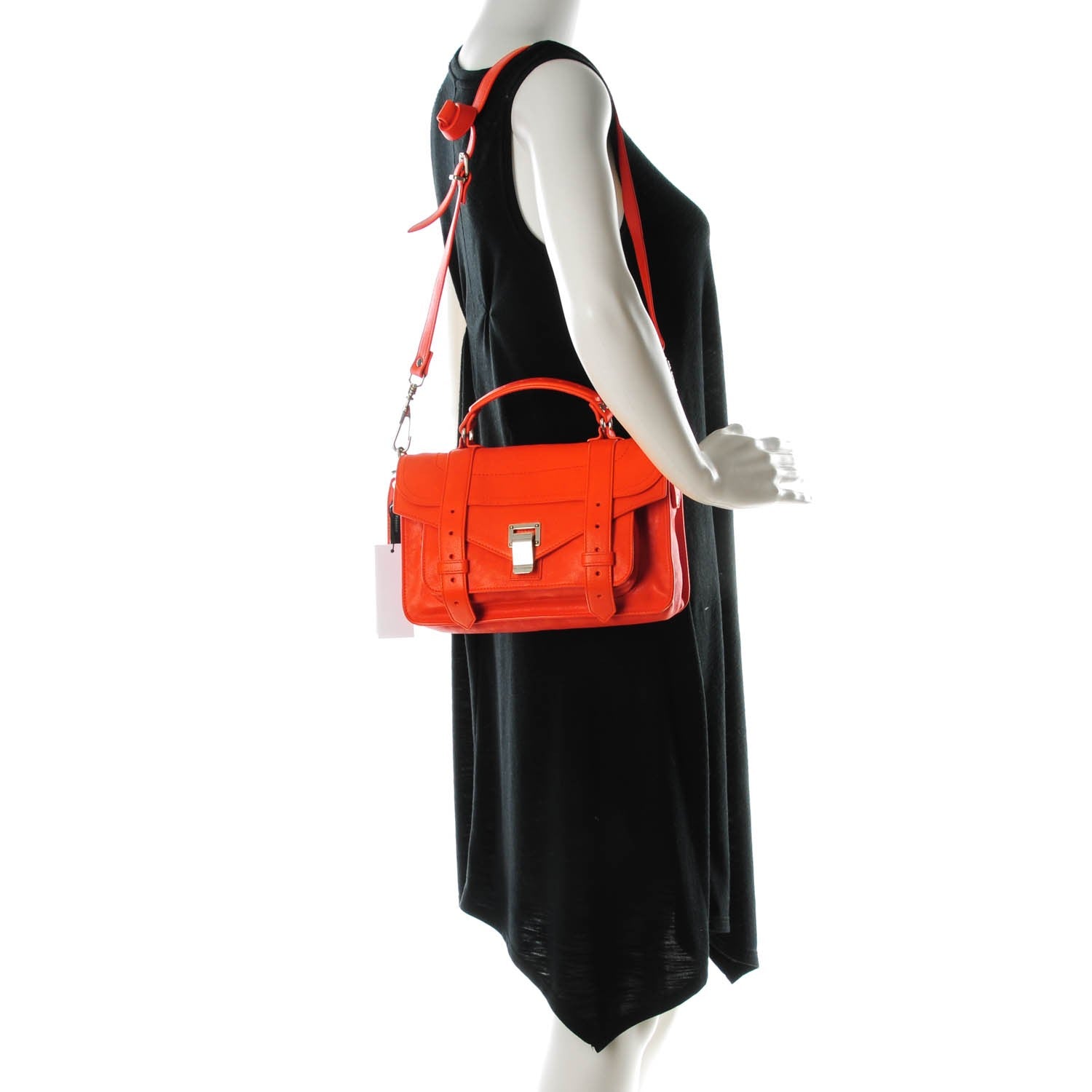 Proenza Schouler Lambskin Tiny PS1 Satchel Orange Pepper 2 of 9