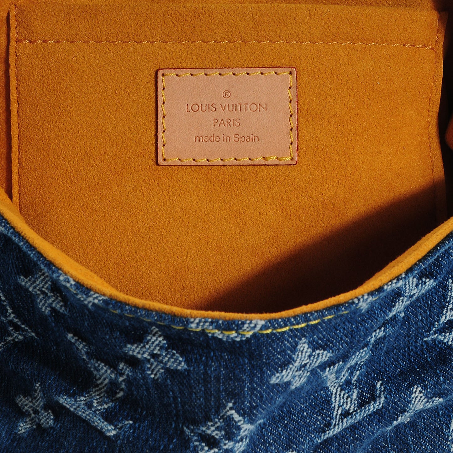 Monogram Denim Mini Pleaty Blue