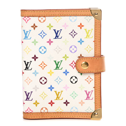 Louis Vuitton Monogram Multicolor Small Ring Agenda Cover White 1 of 8
