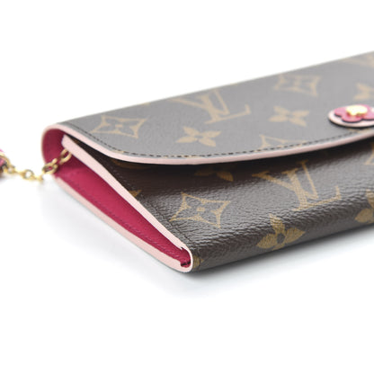 Louis Vuitton Monogram Bloom Flower Emilie Wallet Fuchsia 6 of 10