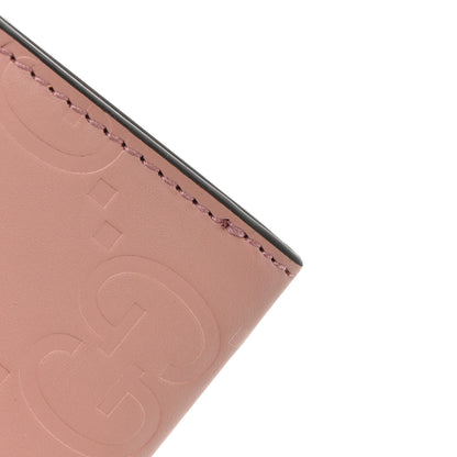 Gucci Calfskin Jumbo GG Embossed Snap Wallet Soft Pink 9 of 11