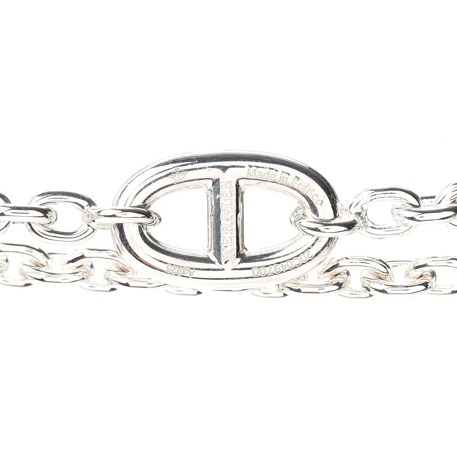 Hermes Sterling Silver Farandole Necklace 160 5 of 6