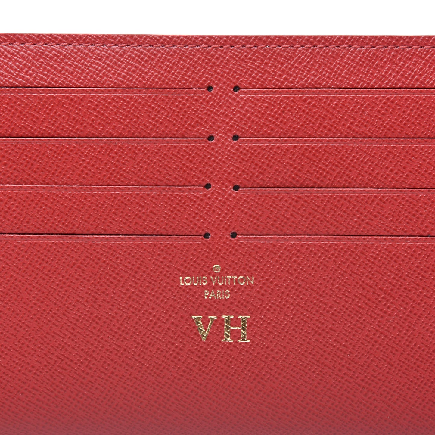 Calfskin Felicie Card Holder Insert Cherry