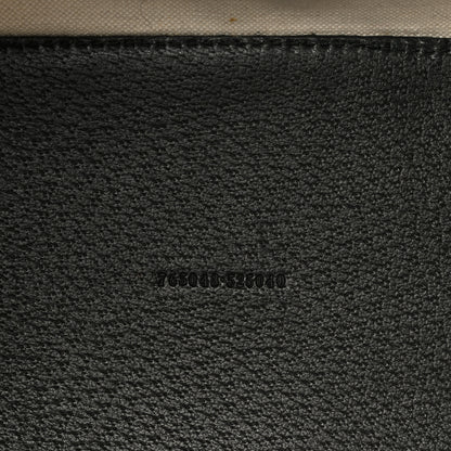 Gucci Textured Dollar Calfskin Small Ophidia Shoulder Tote Bag Black 7 of 10