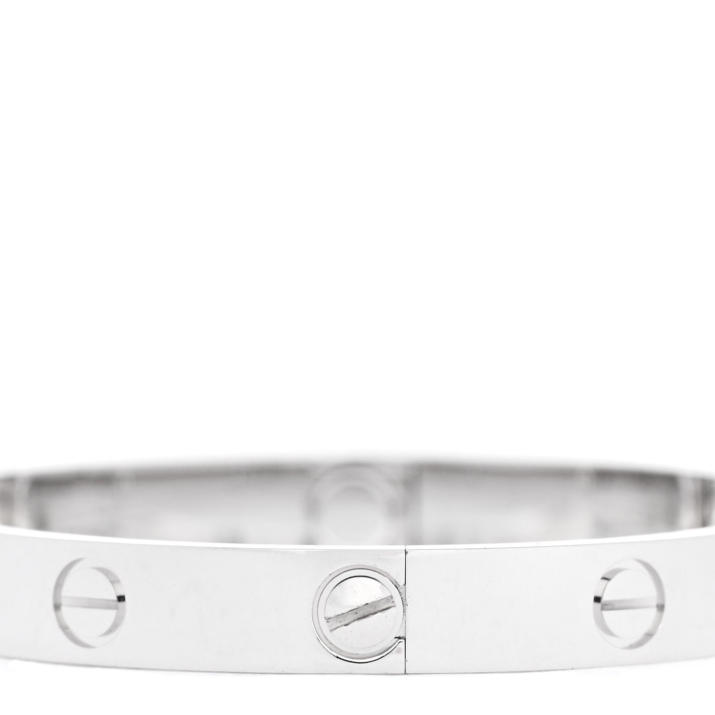 18K White Gold 4 Diamond LOVE Bracelet 16