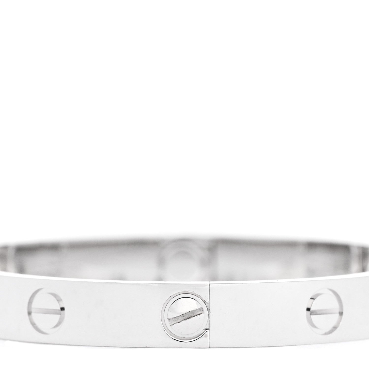 Cartier 18K White Gold 4 Diamond LOVE Bracelet 16 4 of 8