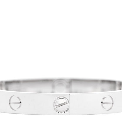 Cartier 18K White Gold 4 Diamond LOVE Bracelet 16 4 of 8