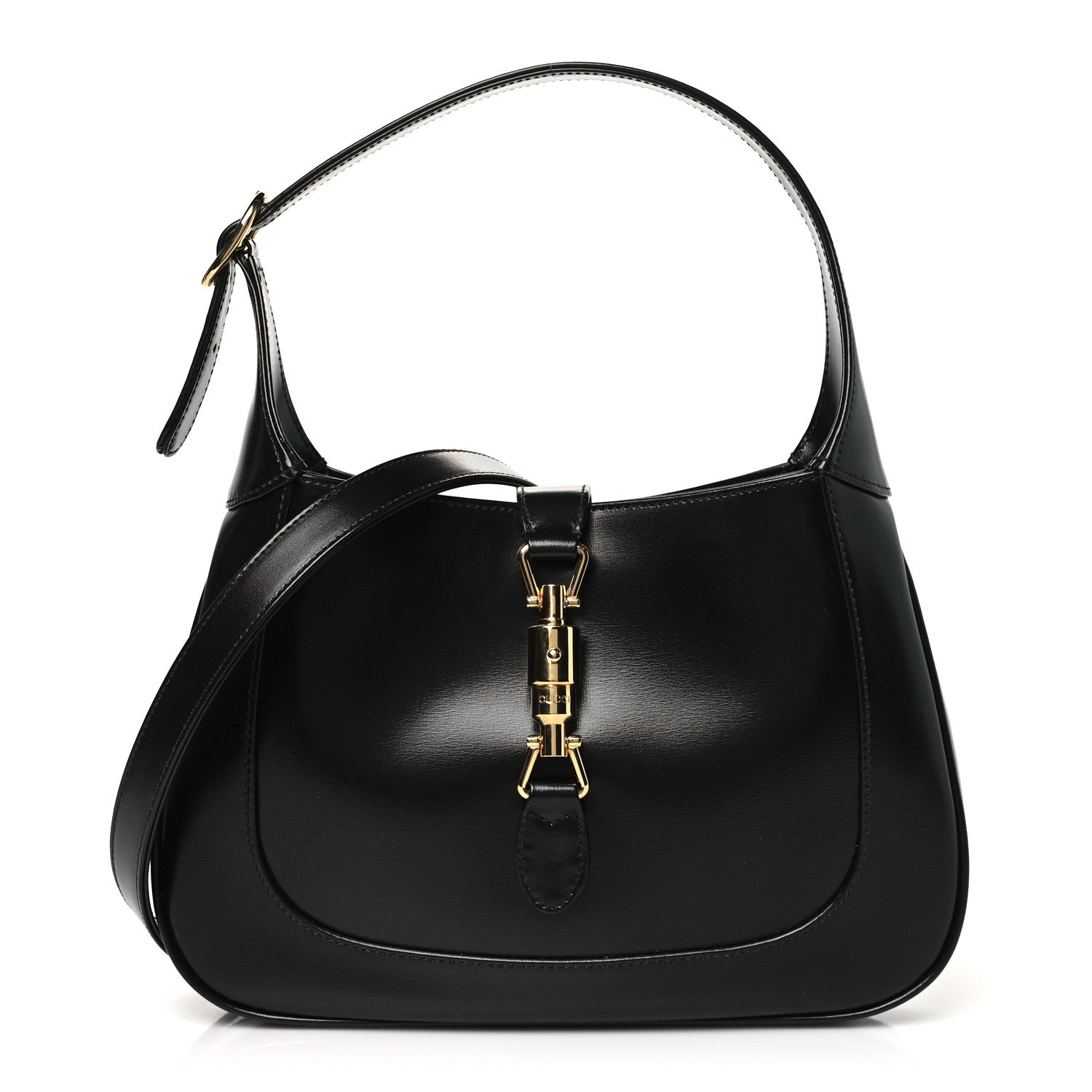 Gucci Boarded Dyana Lux Calfskin Small Jackie 1961 Hobo Black 1 of 10