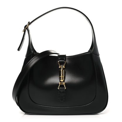 Gucci Boarded Dyana Lux Calfskin Small Jackie 1961 Hobo Black 1 of 10