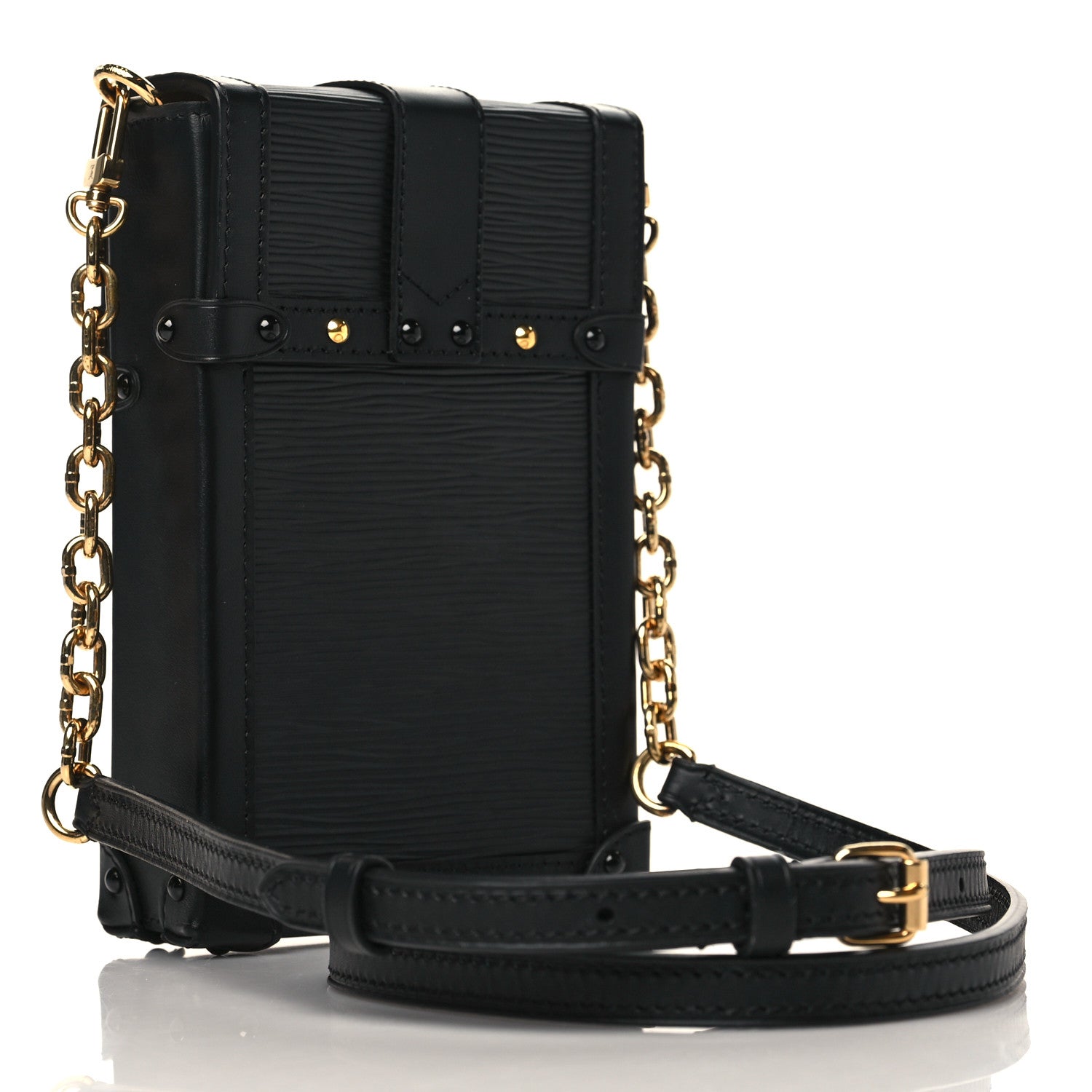 Louis Vuitton Epi Pochette Trunk Verticale Black 3 of 8