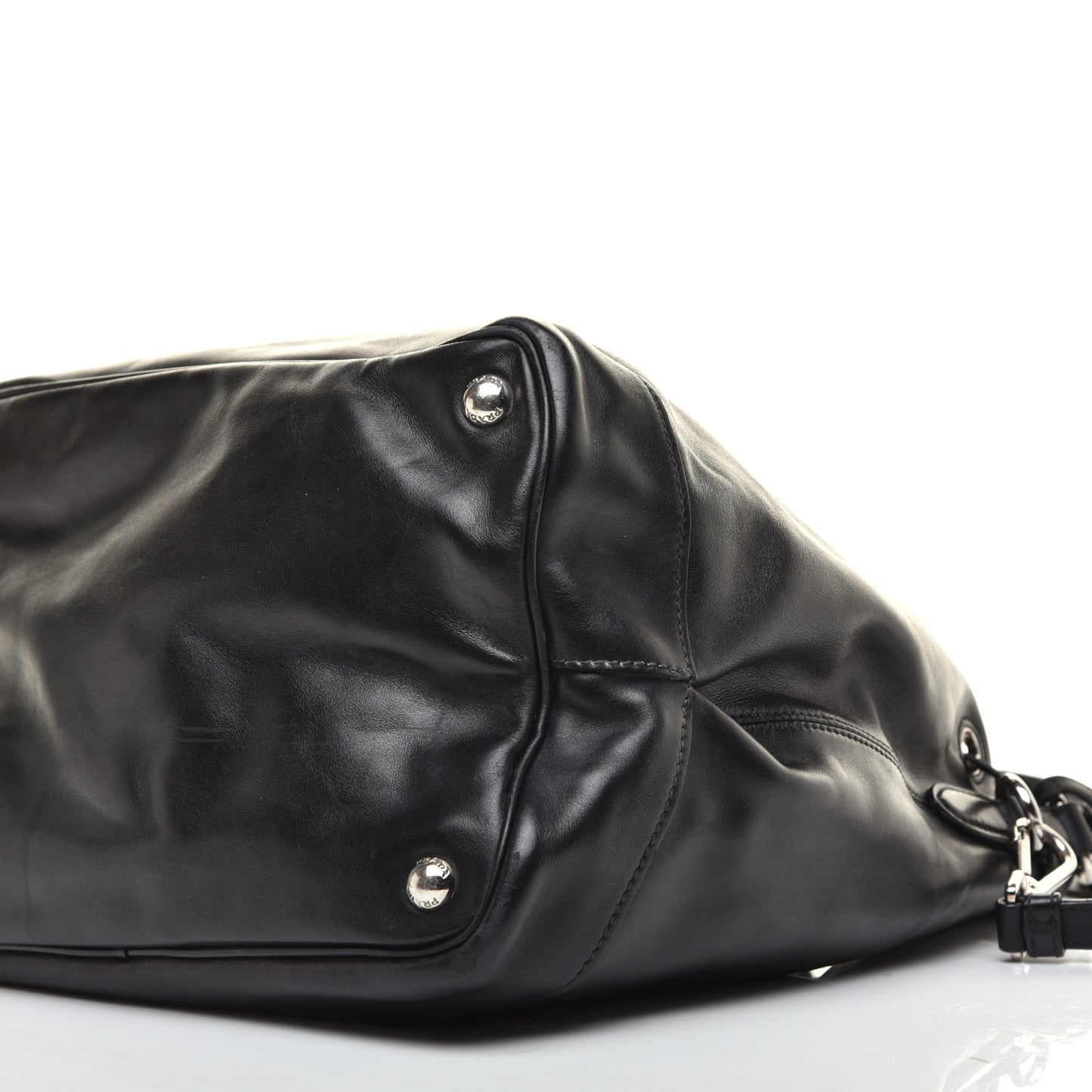 Soft Calfskin Bucket Bag Black