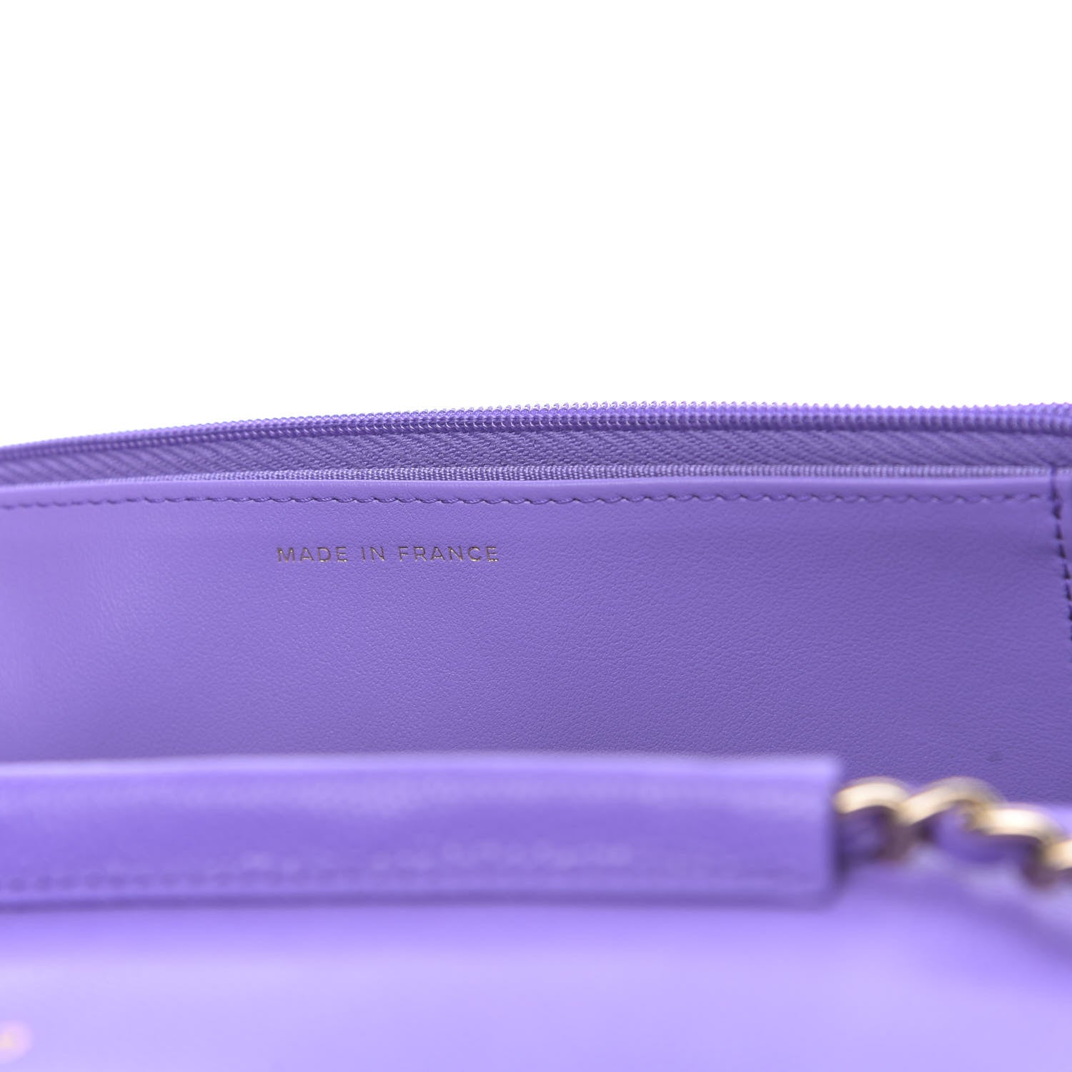 Chanel Caviar Quilted Wallet On Chain WOC Purple 7 of 12