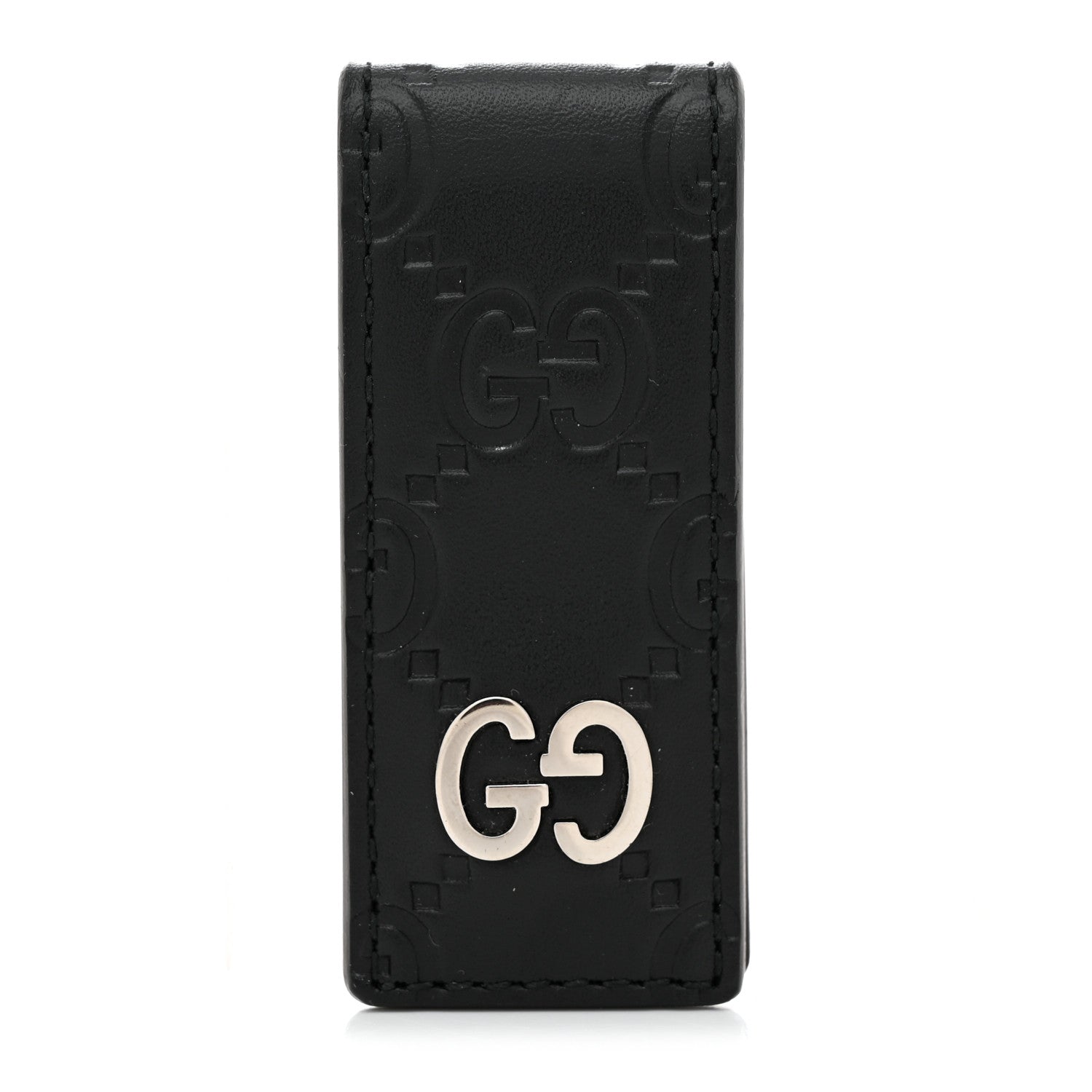 Gucci Guccissima Signature Dorian Money Clip Black 1 of 4
