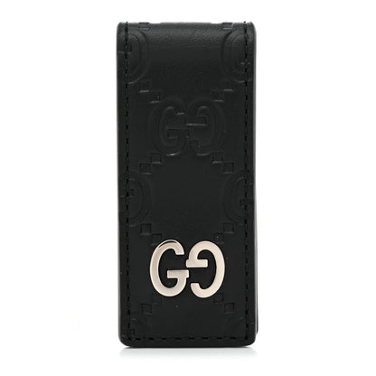 Gucci Guccissima Signature Dorian Money Clip Black 1 of 4