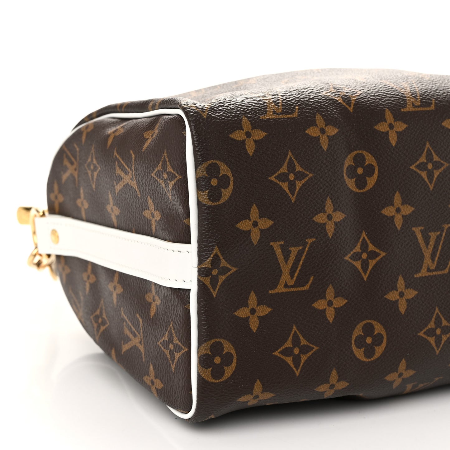 Monogram LV Match Speedy Bandouliere 25 White