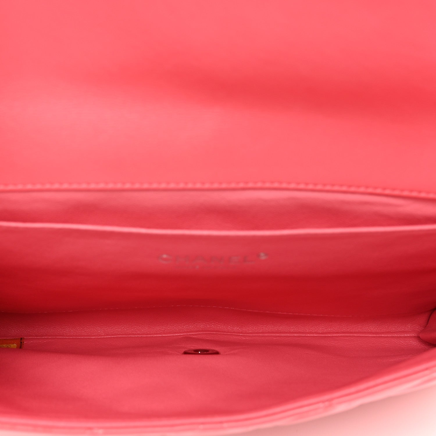 Chanel Patent Quilted Clutch with Chain Flap Fuchsia 6 of 10