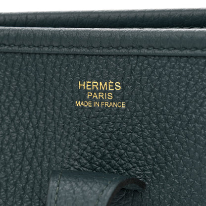 Hermes Taurillon Clemence Evelyne III PM Vert Cypress 6 of 11
