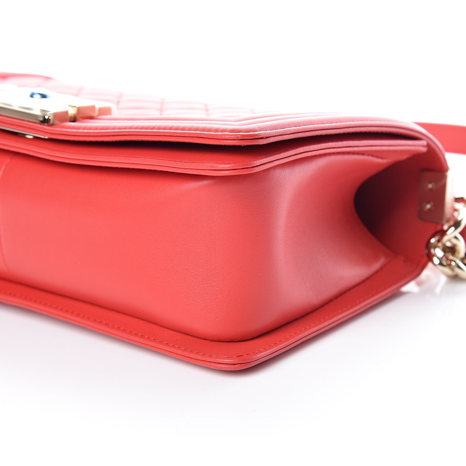 Chanel Lambskin Quilted Medium Boy Flap Red 6 of 9