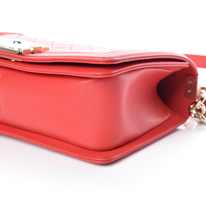 Chanel Lambskin Quilted Medium Boy Flap Red 6 of 9