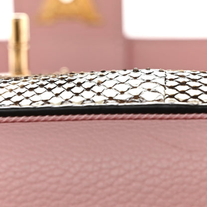 Louis Vuitton Calfskin Snakeskin Lockme MM Rose Ballerine 17 of 17