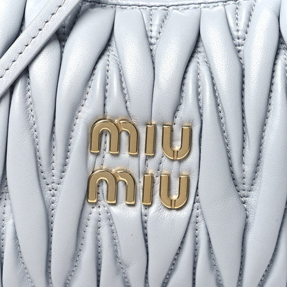 Miu Miu Nappa Matelasse Small Wander Hobo Fiordaliso 8 of 10