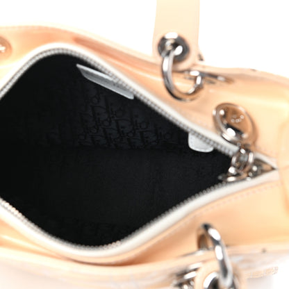 Christian Dior Patent Cannage Medium Lady Dior Beige 5 of 12
