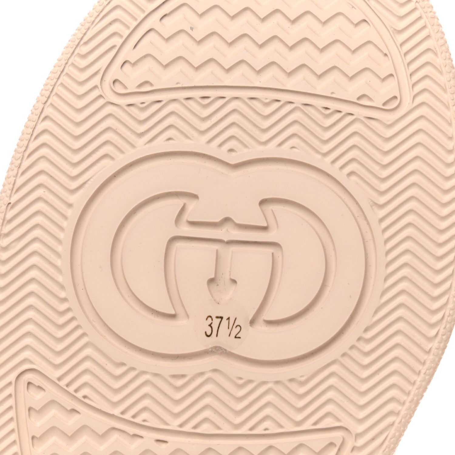 Gucci Calfskin GG Tennis Embossed Womens Platform 55mm Sneakers 37.5 White 6 of 7