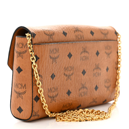 MCM Visetos Small Millie Crossbody Bag Cognac 3 of 11
