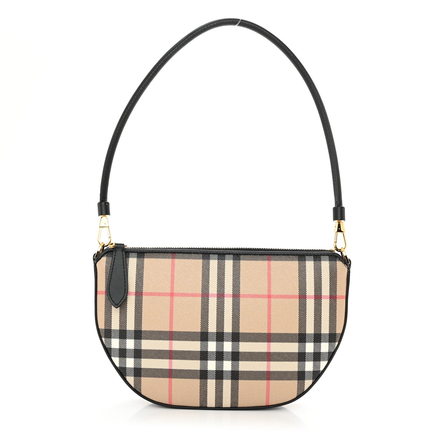 Vintage Check Calfskin Olympia Slim Pouch Archive Beige