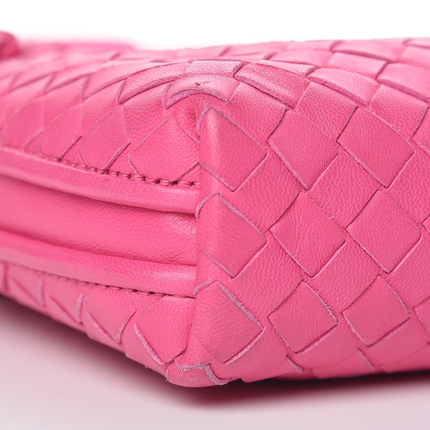 Bottega Veneta Nappa Intrecciato Nodini Bag Rosa Shock 13 of 14