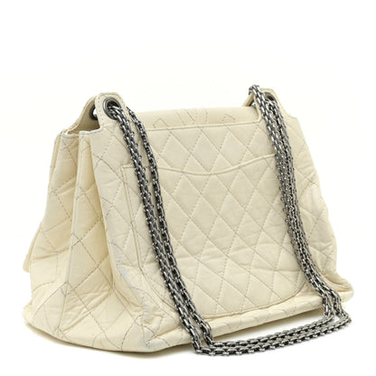 Chanel Aged Calfskin Quilted Reissue 2.55 Accordion Flap White 3 of 18
