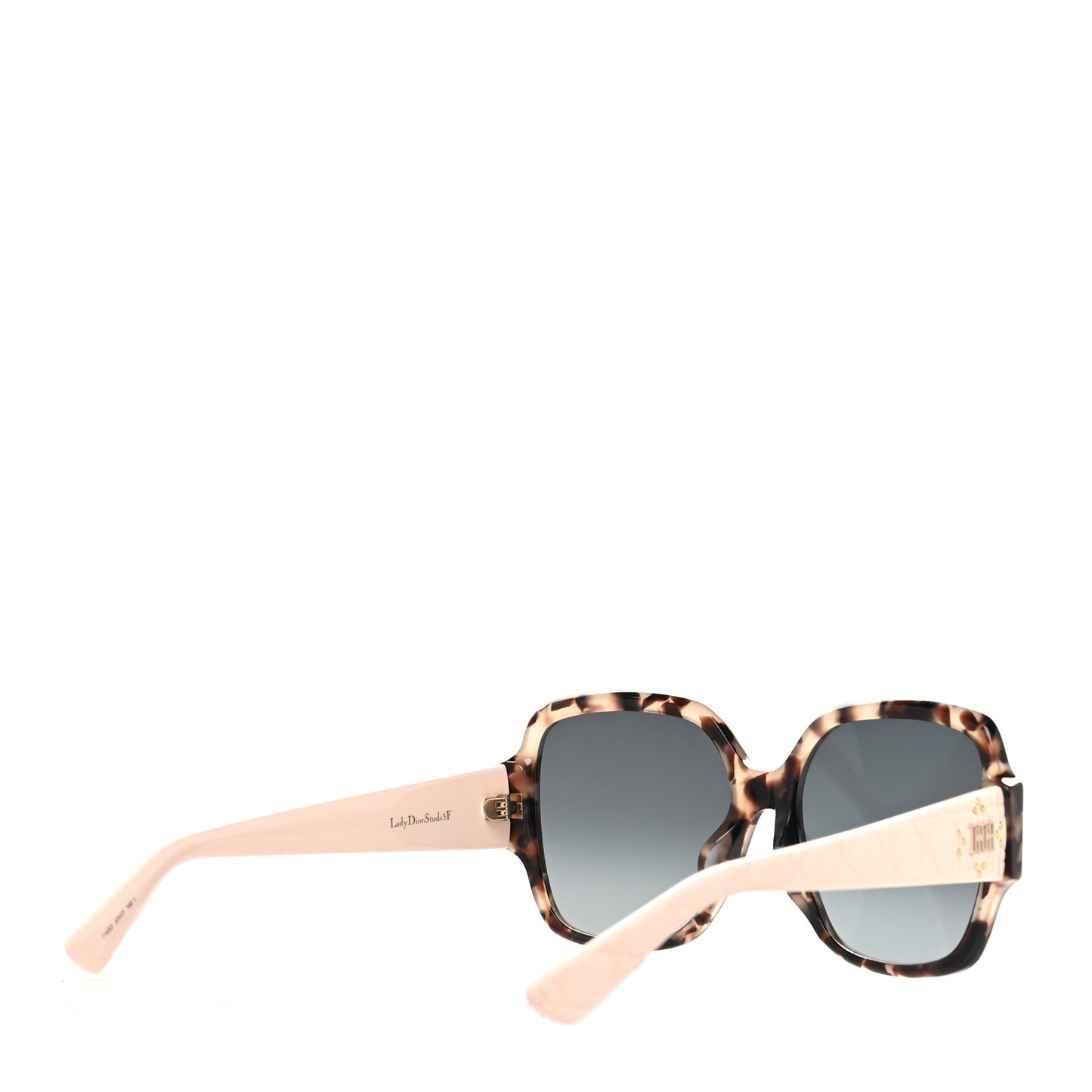 Acetate Cannage Lady Dior Studs 5F Sunglasses Tortoise Pink