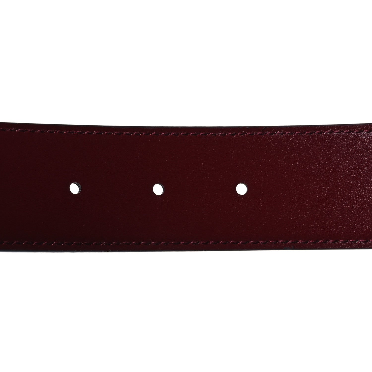 Gucci Plutone Calfskin 37mm GG Marmont Reversible Belt 80 32 Light Blue Rosso Ancora Red 4 of 7