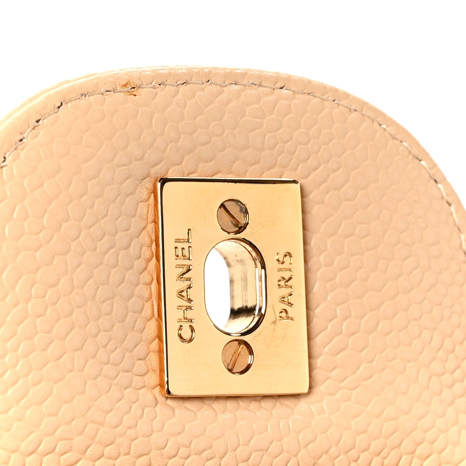 Chanel Caviar Quilted Jumbo Double Flap Beige Clair 7 of 12