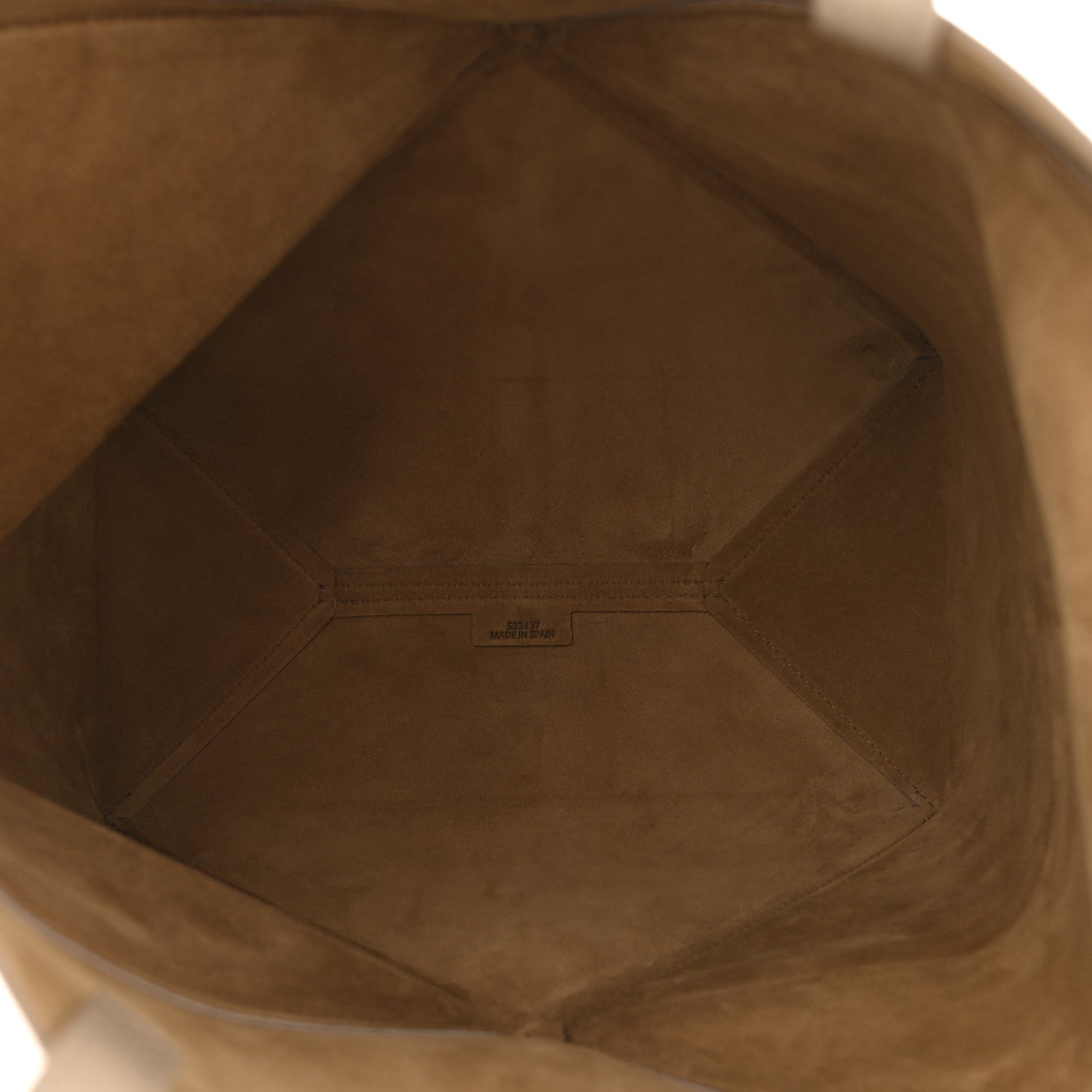 Loewe Shiny Calfskin Medium Puzzle Fold Tote Sand 5 of 11
