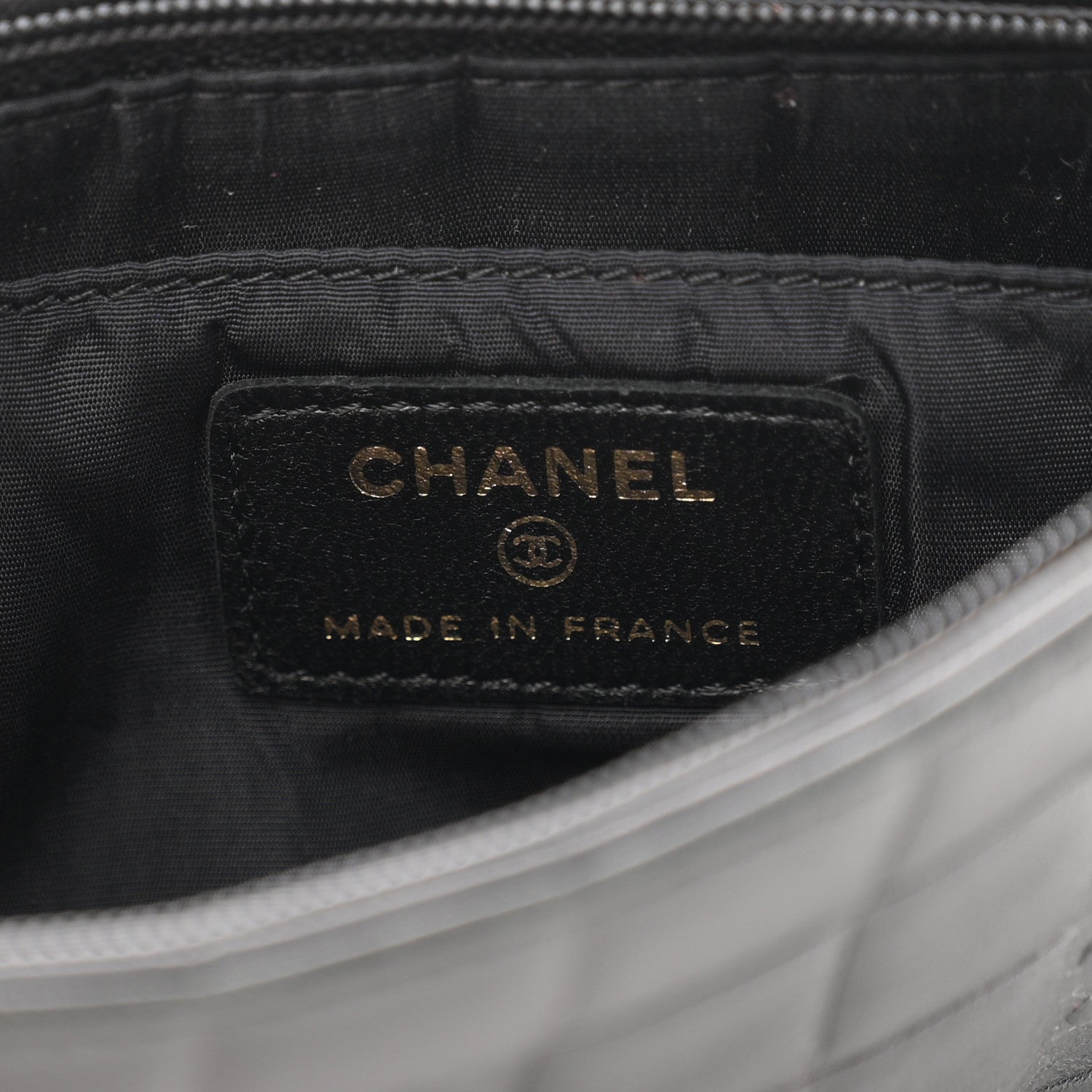 Chanel Lambskin Square Quilted CC Wristlet Black 6 of 8