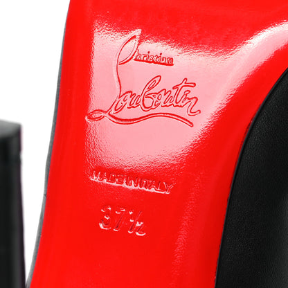 Christian Louboutin Calfskin Eloise Booty 100 Ankle Boots 37.5 Black 6 of 8