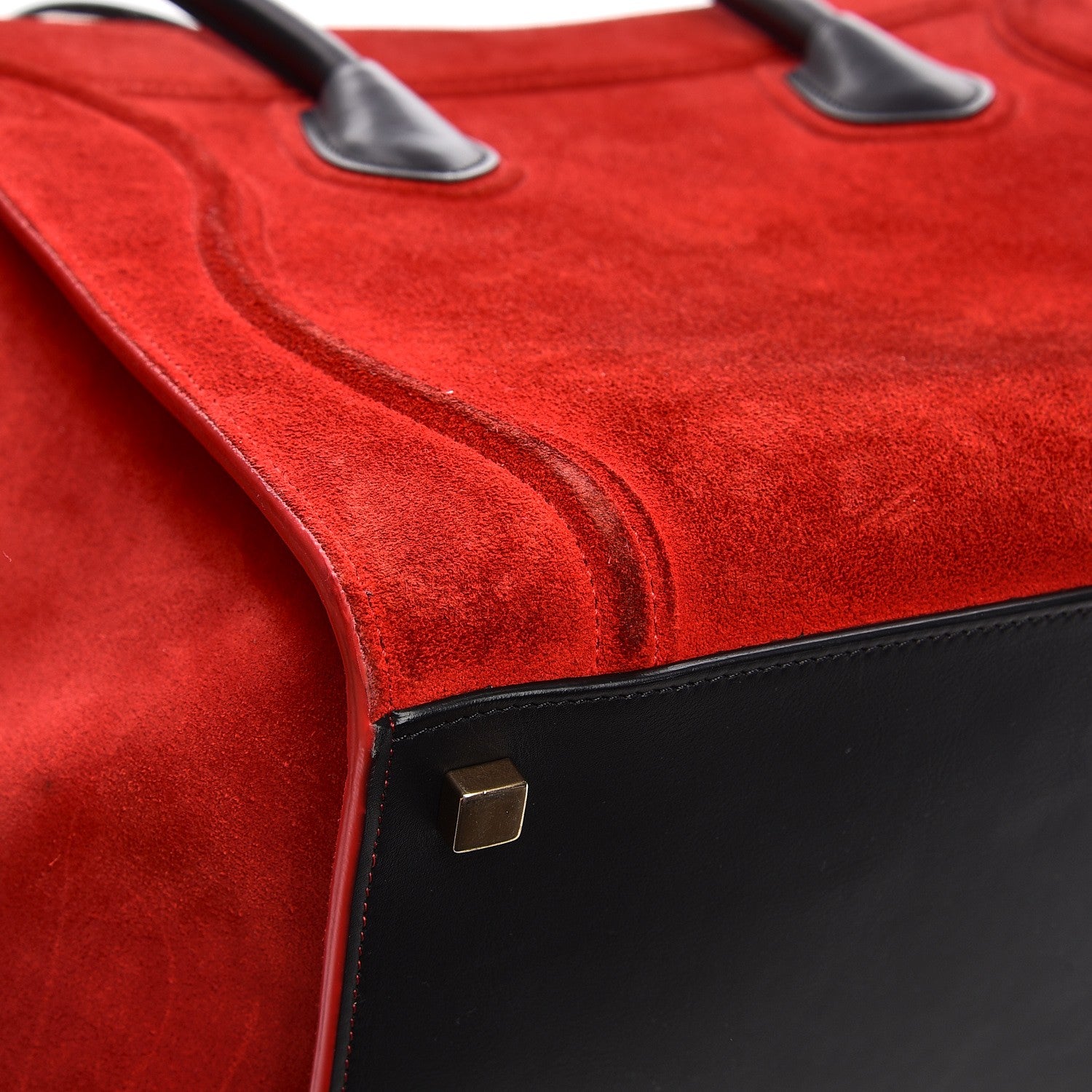 Celine Suede Medium Phantom Luggage Vermillion 17 of 17