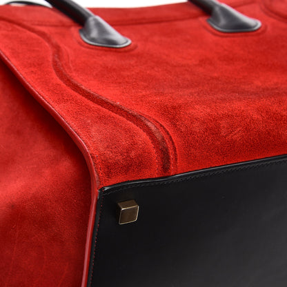 Celine Suede Medium Phantom Luggage Vermillion 17 of 17