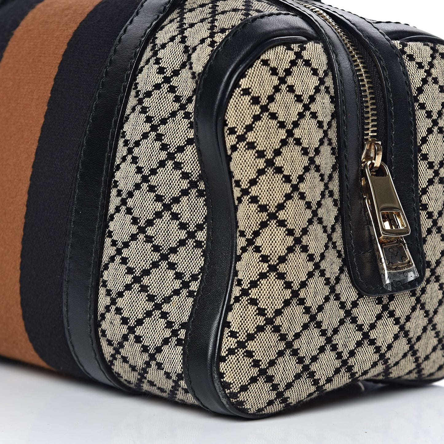 Diamante Vintage Web Small Boston Black