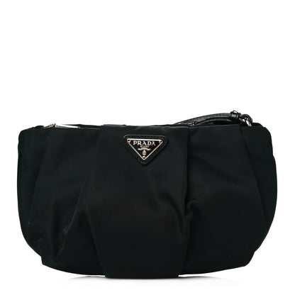 Prada Tessuto Nylon Wristlet Clutch Black 1 of 10
