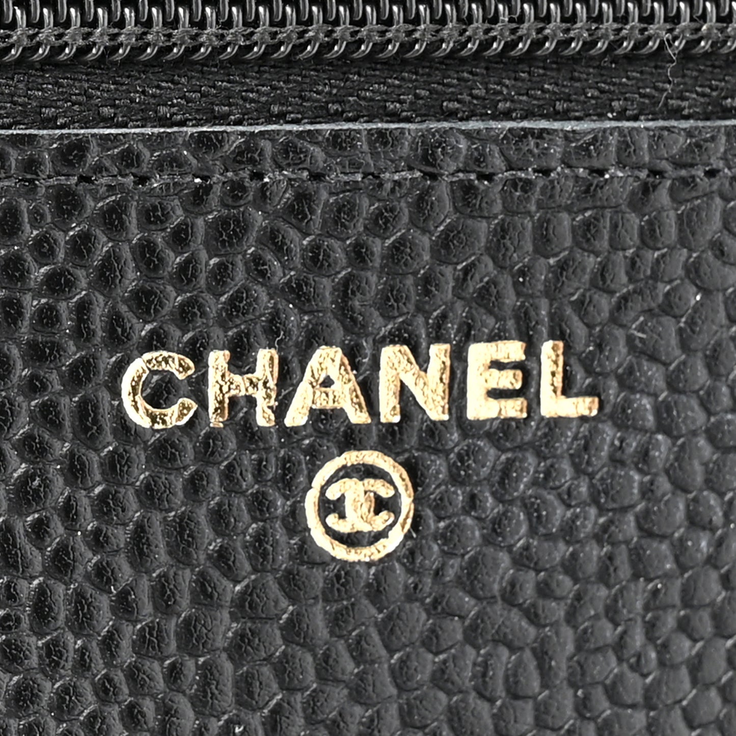 Caviar Quilted CC Turnlock Wallet On Chain WOC Black
